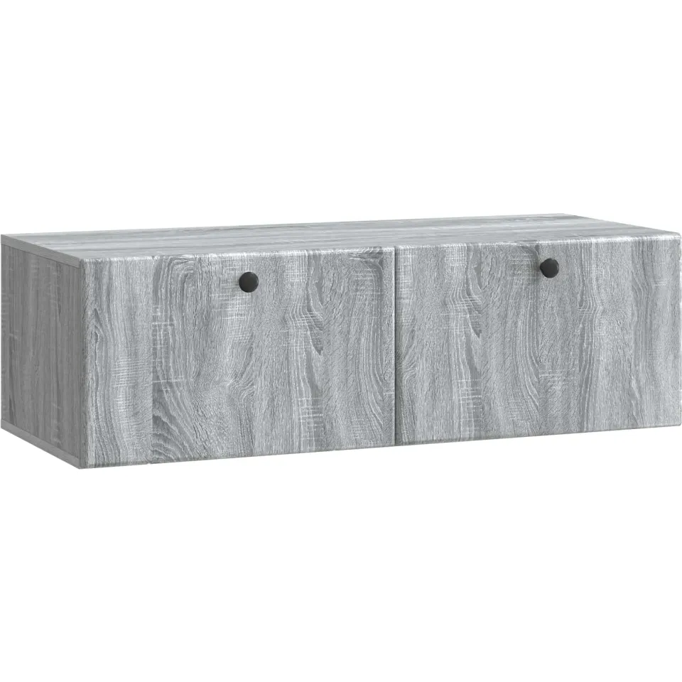 vidaXL Wandbeugel TV-kast 98 x 41 x 30 cm Grijs Sonoma Bewerkt hout, foto 3