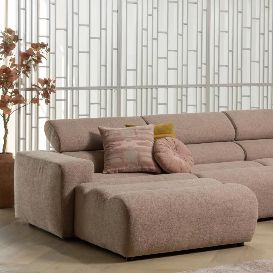 WOOOD Novi Chaise Longue Bank Links - Polyester - Taupe, foto 2