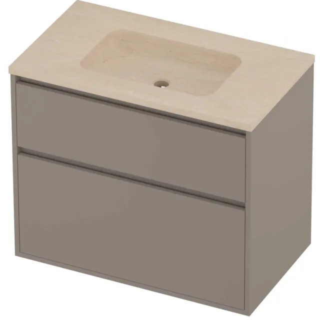 Proline Rollo Badmeubelset Hardsteen Elegant 80x46x67 cm Sand Stone Clay Beige