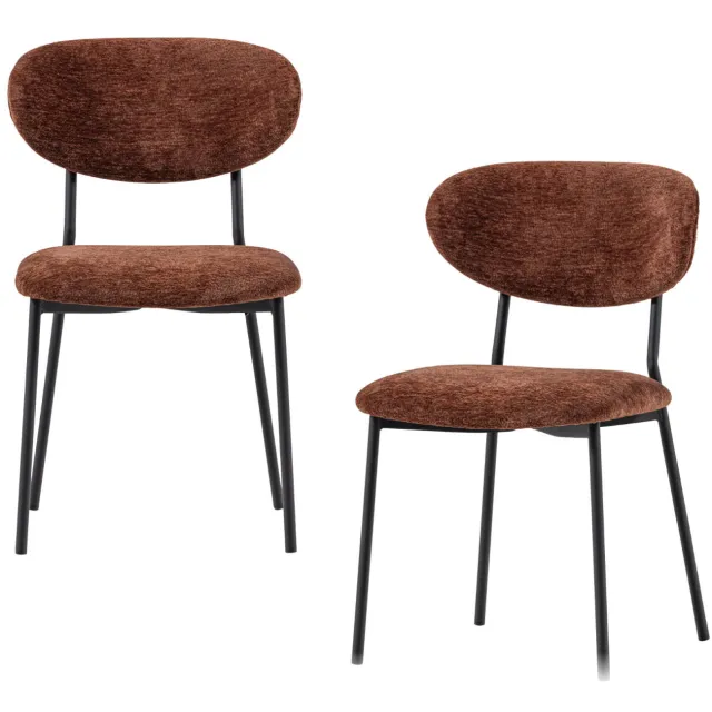 WOOOD Kjeld eetkamerstoel bruin brown