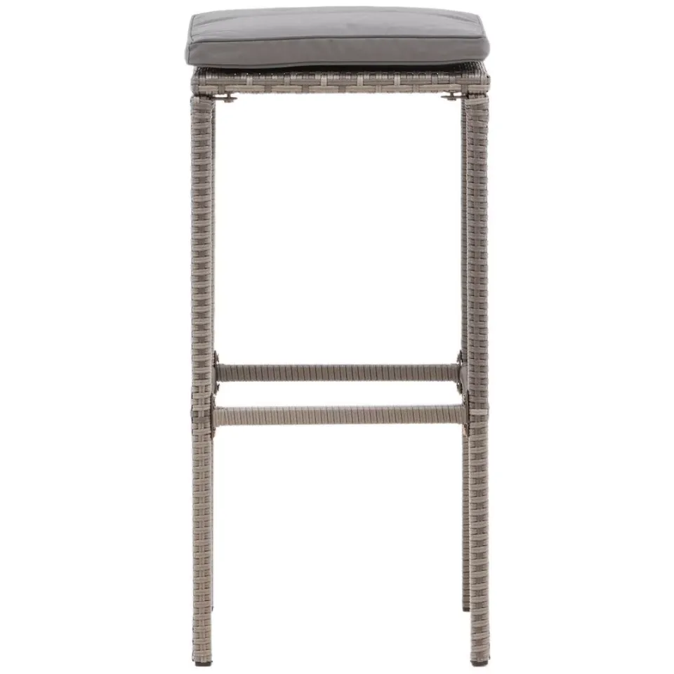 Nohr Rozanne Wicker outdoor barkruk grijs, foto 3