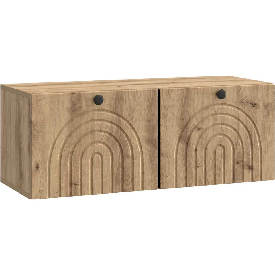 vidaXL Wandbeugel TV-kast 78,5 x 31 x 30 cm Artisanaal eiken, foto 3