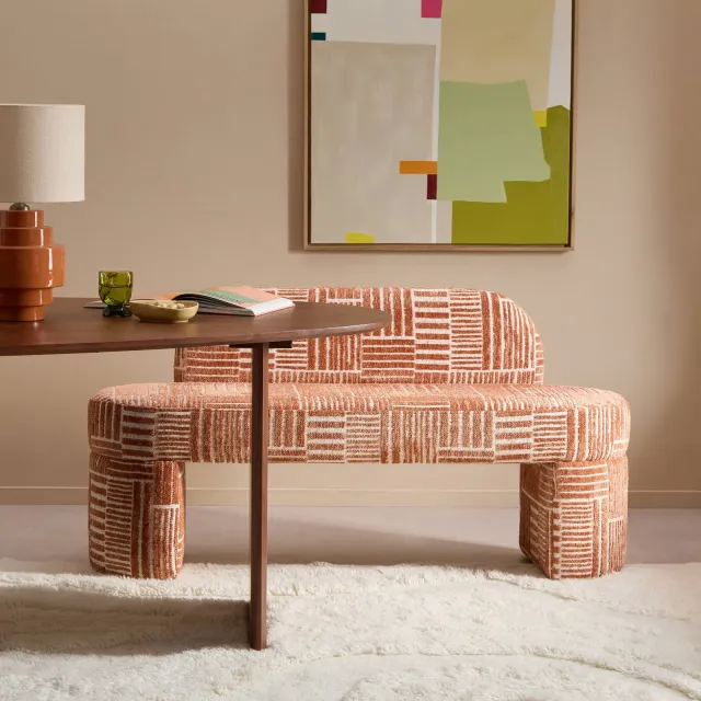 NOUS Living Nice eetkamerbank Labyrinth Terra, foto 2