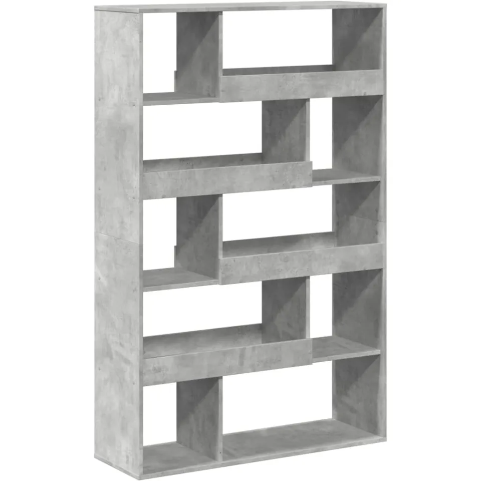 vidaXL kamerscherm 100x33x156,5 cm bewerkt hout betongrijs grijs, foto 3