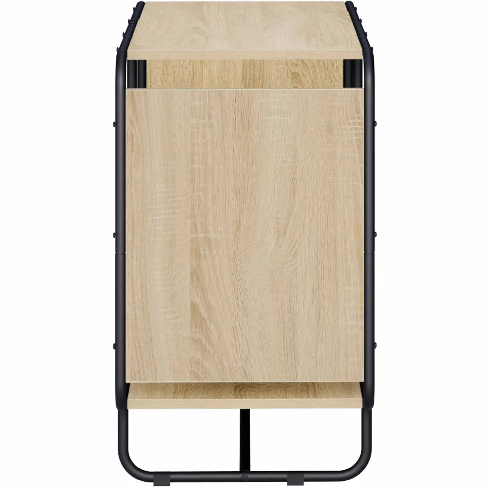 vidaXL Dressoir Sonoma Eiken 80 x 37.5 x 64.5 cm Bewerkt hout, foto 4