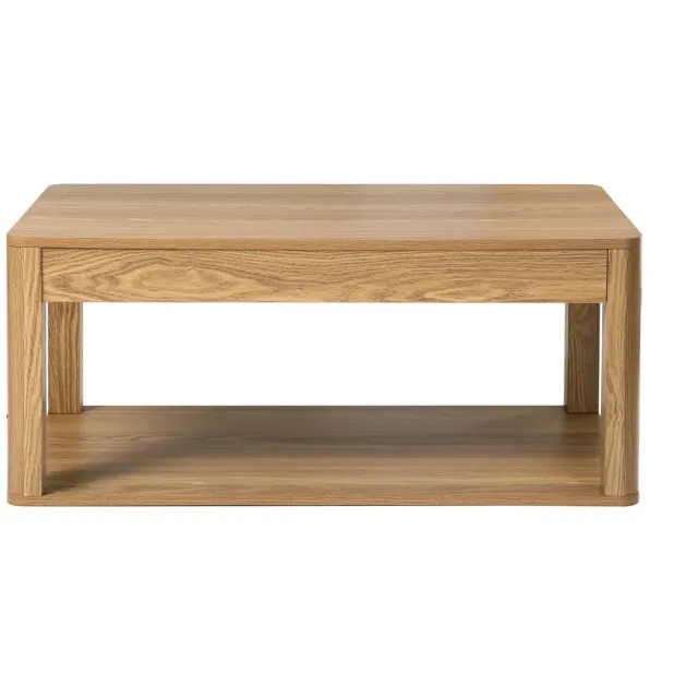 CaliCosy Salontafel met 2 rechthoekige bladen in houtlook L90 cm - CÉLIA