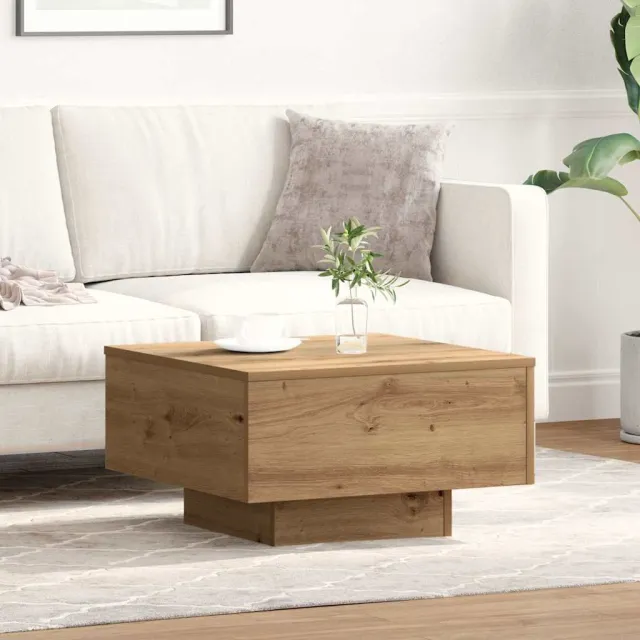 vidaXL Salontafel Artisan Eiken 55 x 55 x 31 cm Bruin