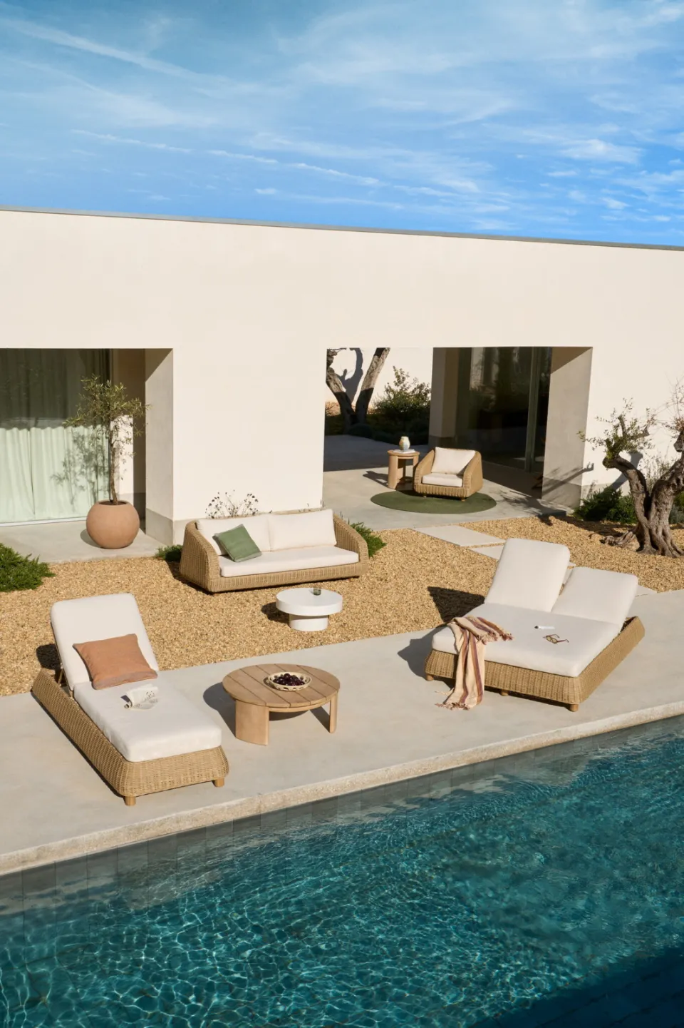 Kave Home Meria ligbed rattan naturel, foto 5