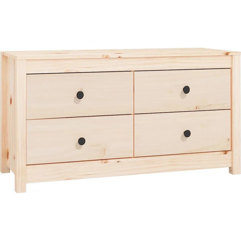 vidaXL Dressoir 100x40x54 cm massief grenenhout bruin