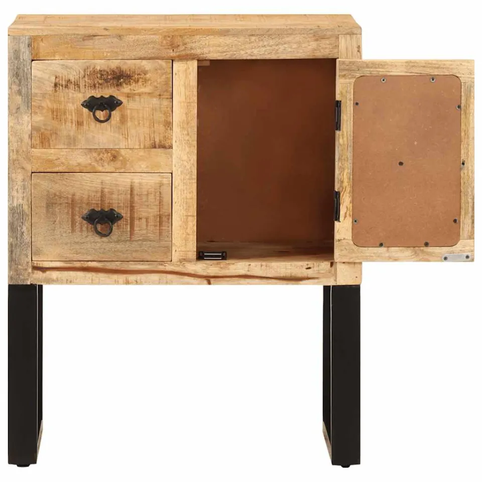 vidaXL Dressoir 60x30x76 cm massief mangohout bruin, foto 4