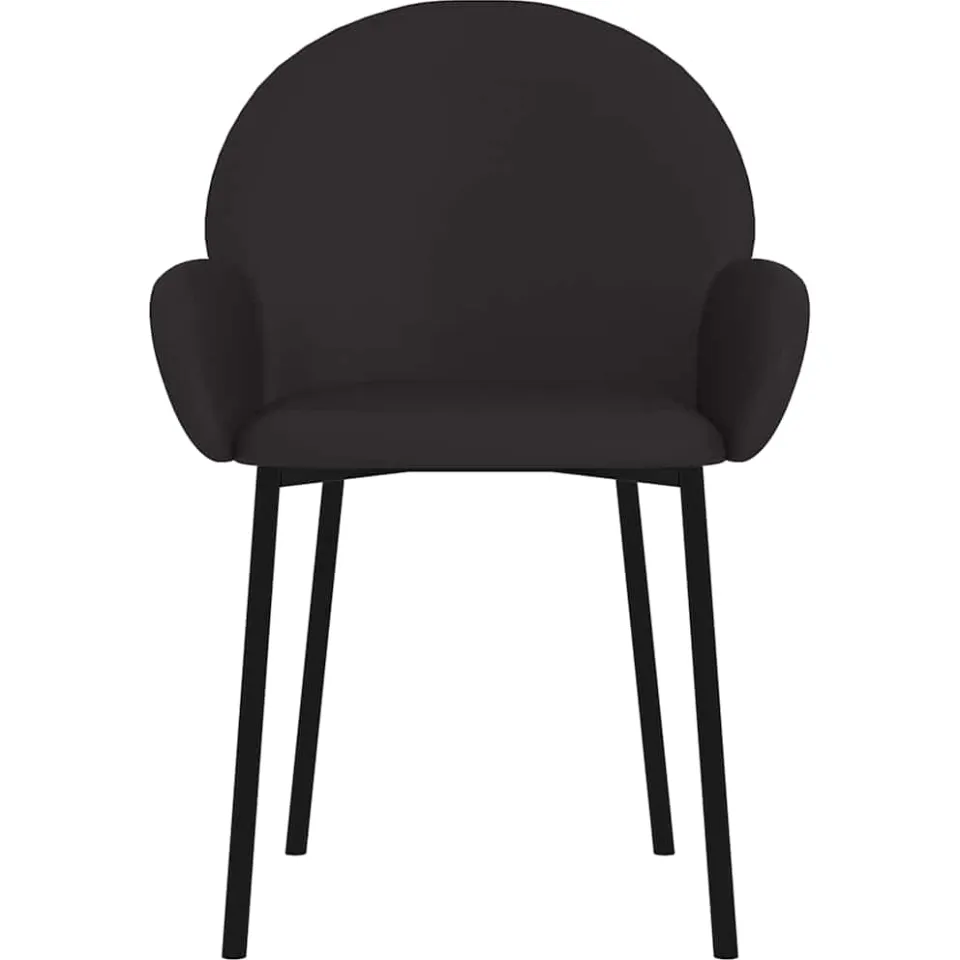 vidaXL Eetkamerstoelen 2 st kunstleer zwart, foto 4