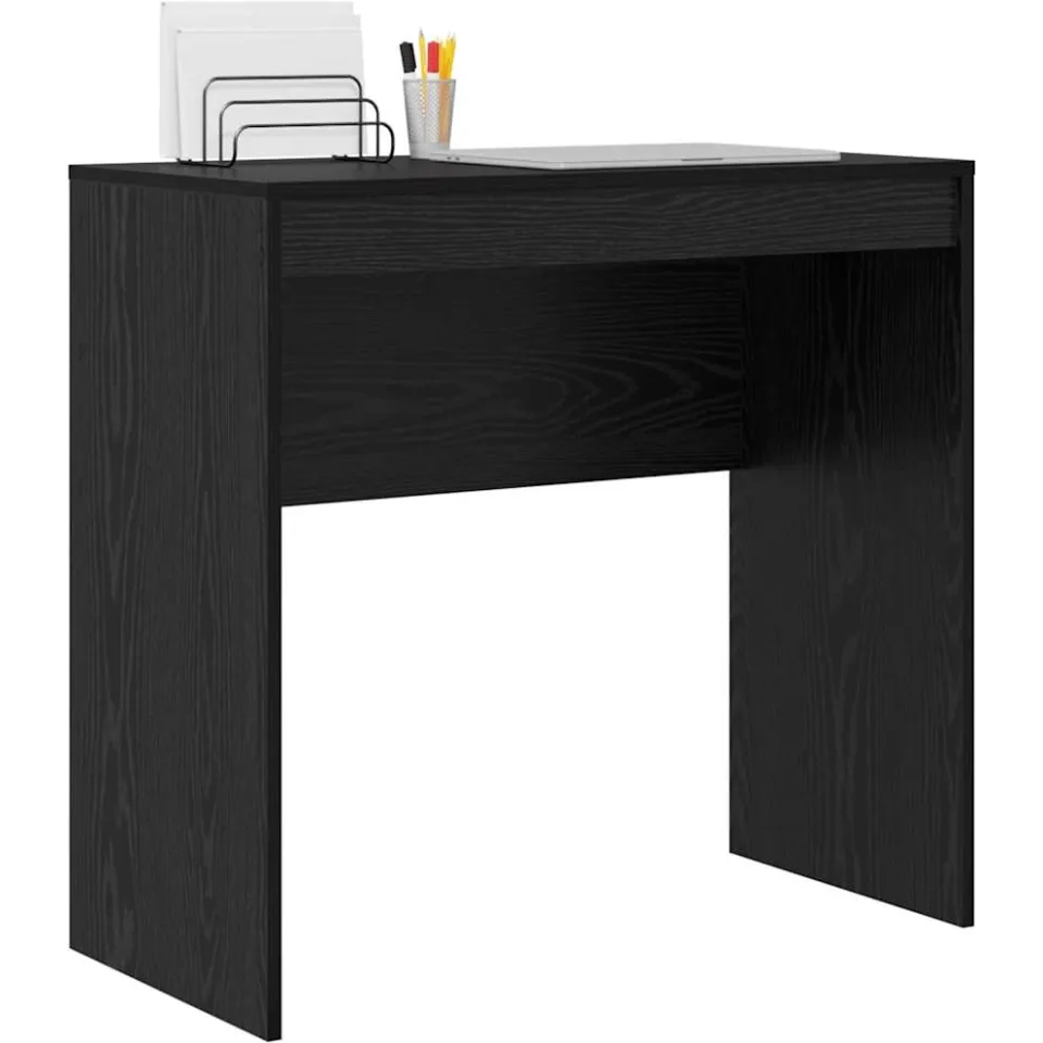vidaXL Bureau Zwart Eiken 80 x 40 x 76 cm, foto 3