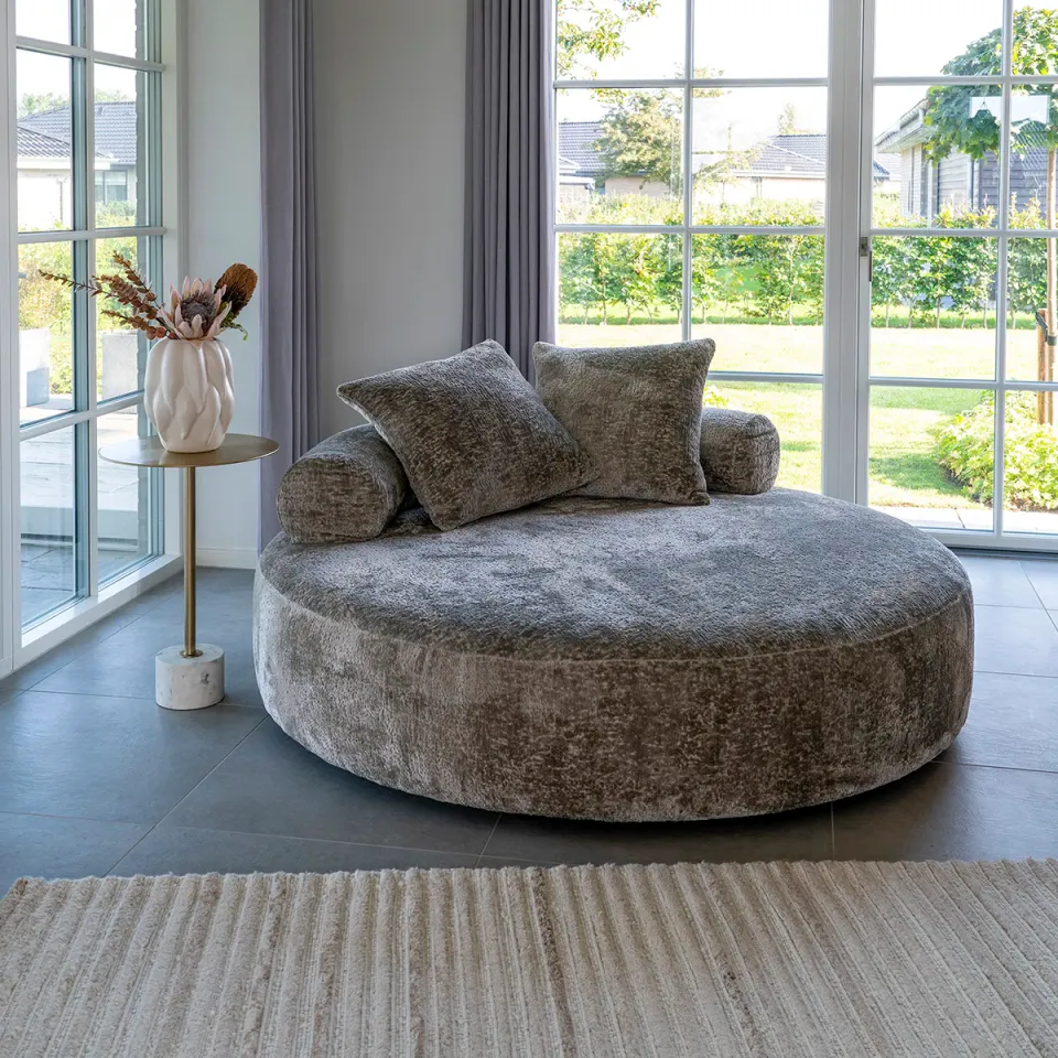 Artichok Annabel ronde loveseat fauteuil taupe, foto 2