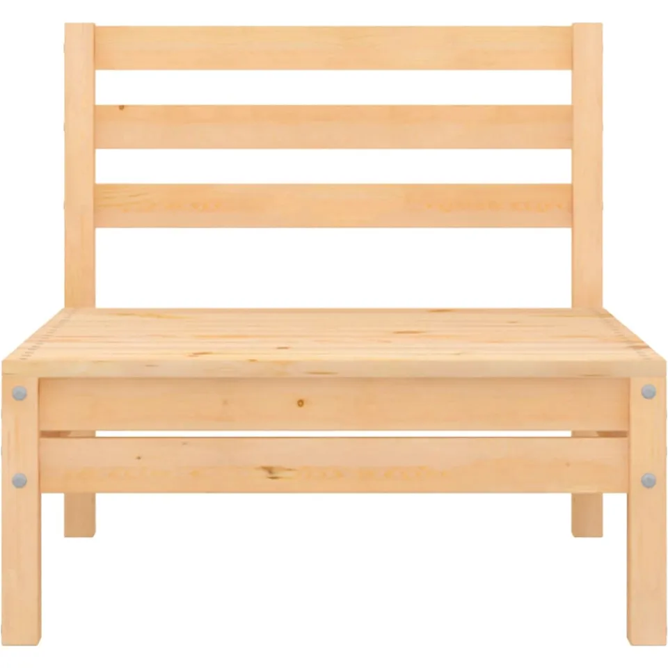 vidaXL 4-delige Loungeset massief grenenhout bruin, foto 4