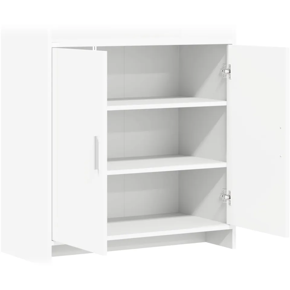 vidaXL Dressoir Wit 72 x 36 x 80 cm Bewerkt hout, foto 4