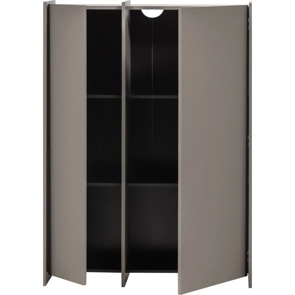 WOOOD Brock 2-deurs kledingkast warmgrijs warm grey, foto 2