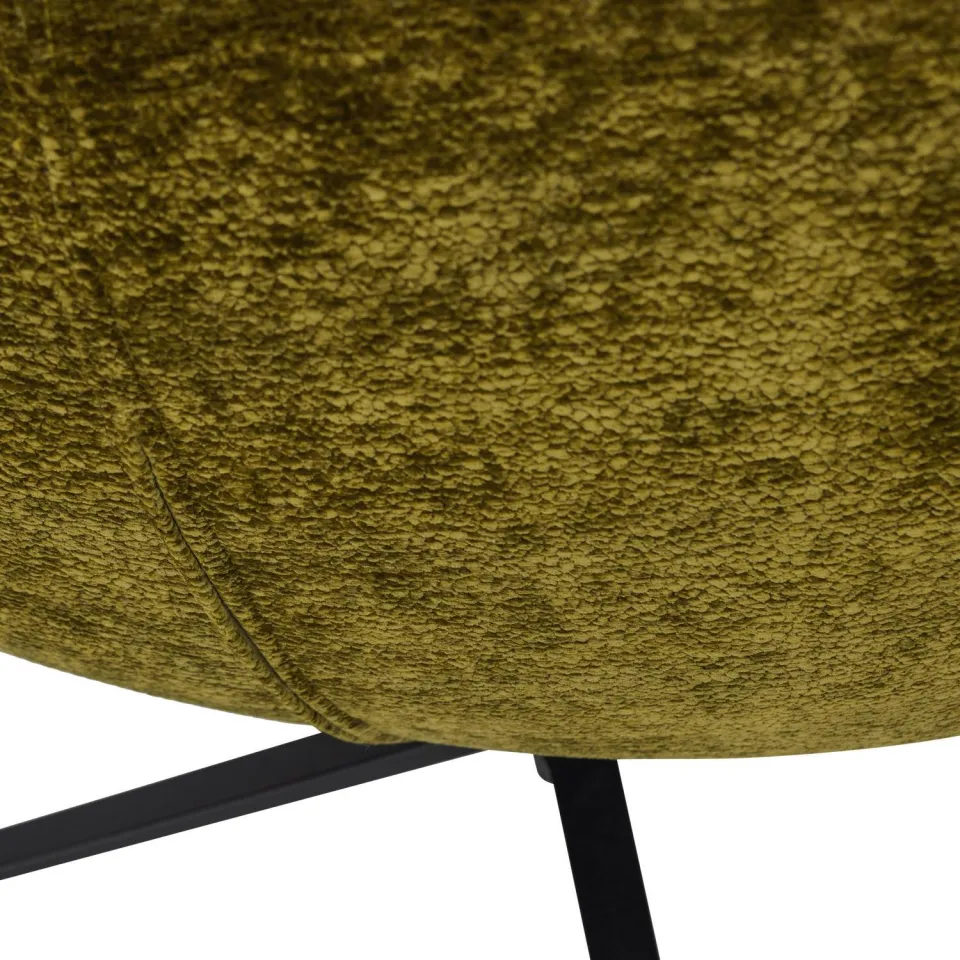 WOOOD Maudi Draaifauteuil - Polyester - Naturel - 84x74x86, foto 6