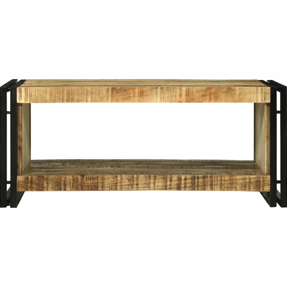 vidaXL Salontafel Bruin 90 x 50 x 38 cm Massief Mango Hout, foto 2