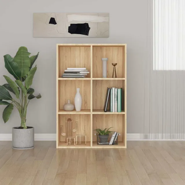 vidaXL Boekenkast/dressoir 66x30x98 cm bewerkt hout sonoma eikenkleur, foto 2