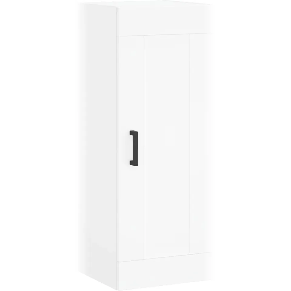 vidaXL Wandkast 34,5x34x90 cm bewerkt hout wit
