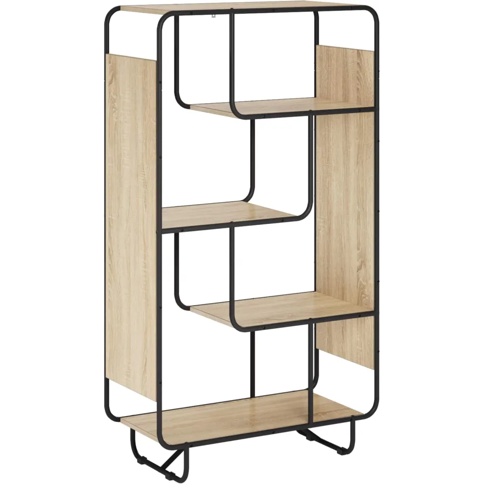vidaXL Hoge kast Sonoma Eiken 80 x 37,5 x 144 cm Bewerkt hout, foto 3