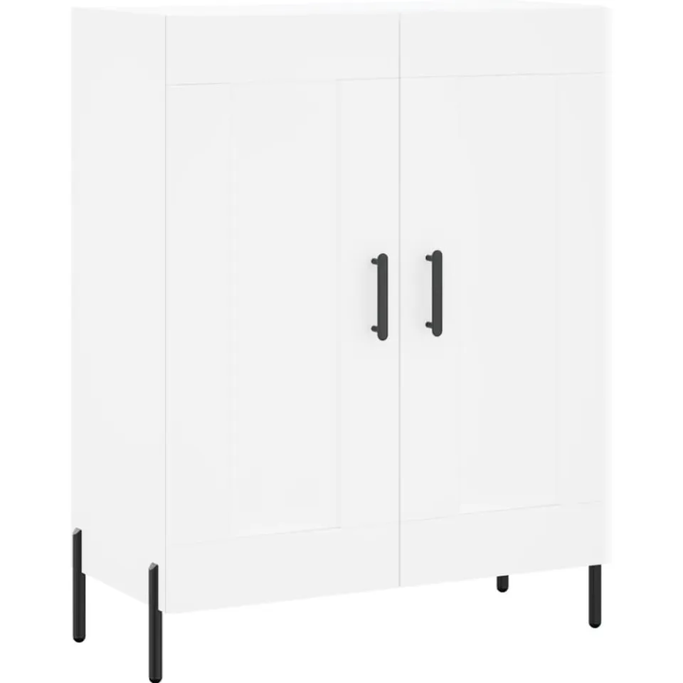 vidaXL Dressoir 69,5x34x90 cm bewerkt hout wit, foto 3