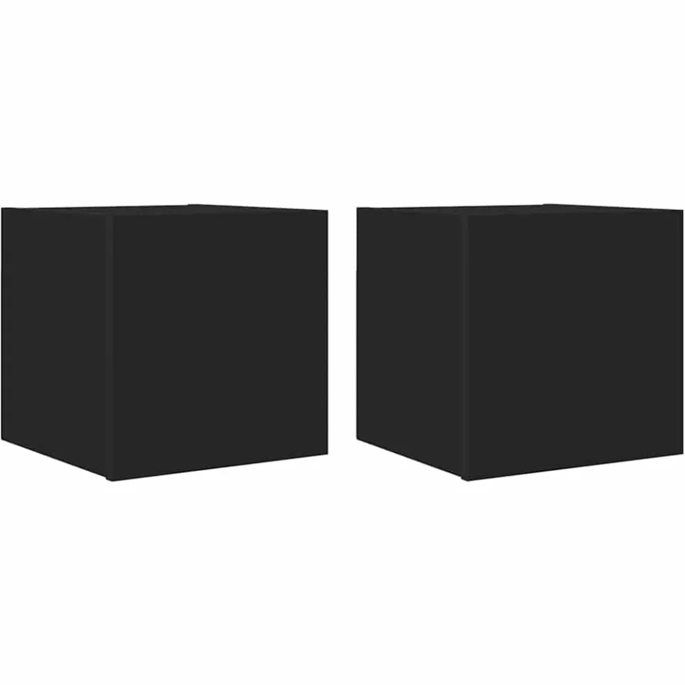 vidaXL Tv-wandmeubelen 2 st 30,5x30x30 cm zwart, foto 3