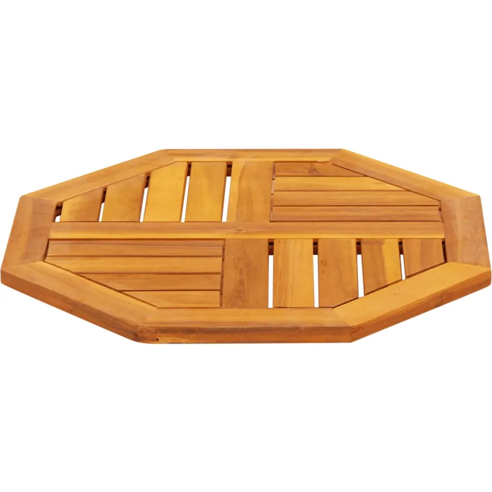 vidaXL Tafelblad achthoekig 50x50x2 cm massief acaciahout Bruin