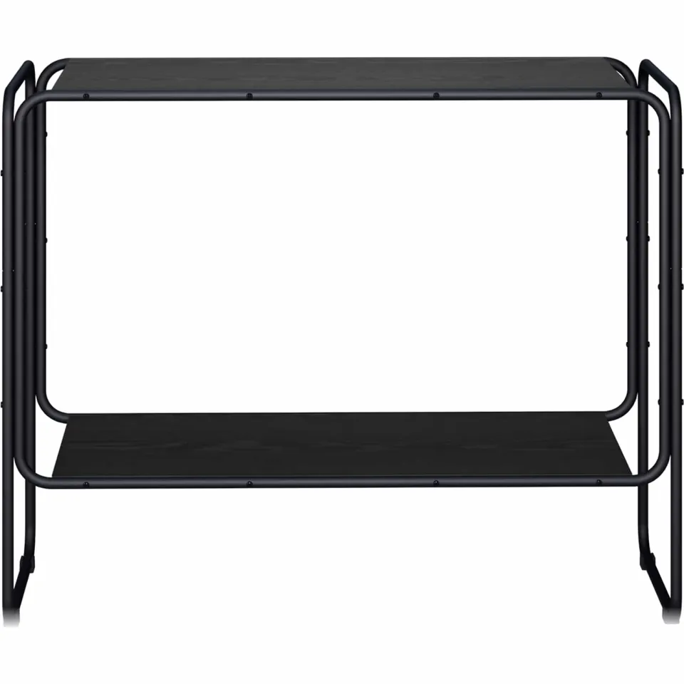 vidaXL Dressoir Zwart eiken 93.5 x 38 x 75 cm Bewerkt hout