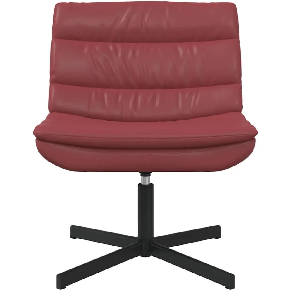 vidaXL Draaistoel Wijnrood 63 x 75 x 76 cm Kunstleer