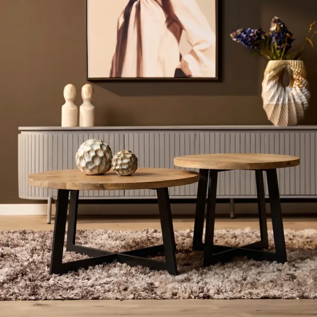 Starfurn Salontafel Atlanta - Bruin - 70x70x35 cm