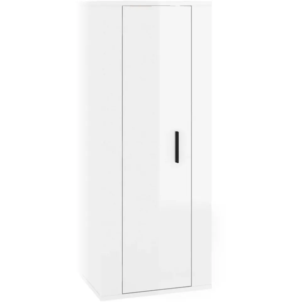 vidaXL Tv-wandmeubel 40x34,5x100 cm hoogglans wit