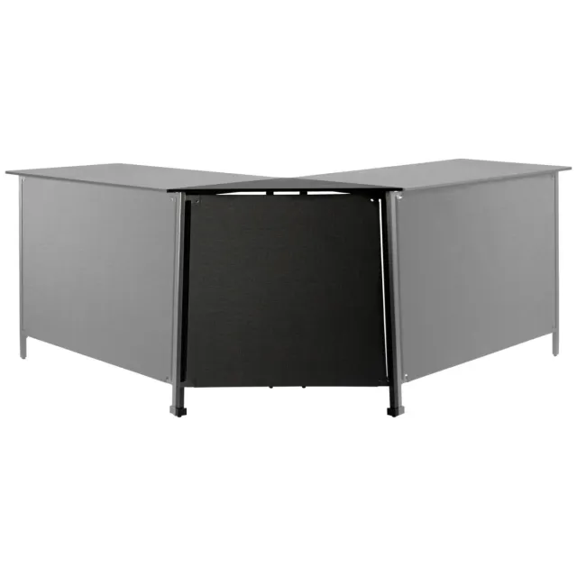 Vega Tafel voor buiten Baruba hoekelement; 87x43x89 cm (LxBxH); Tafelblad beton, frame antraciet; rechthoekig