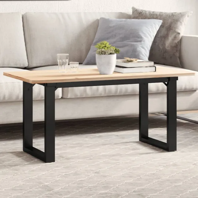 vidaXL Salontafelpoten O-frame 80x40x43 cm staal Zwart