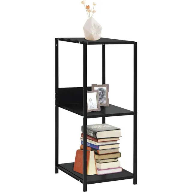 vidaXL Boekenkast 33,5x39,6x79,7 cm bewerkt hout zwart