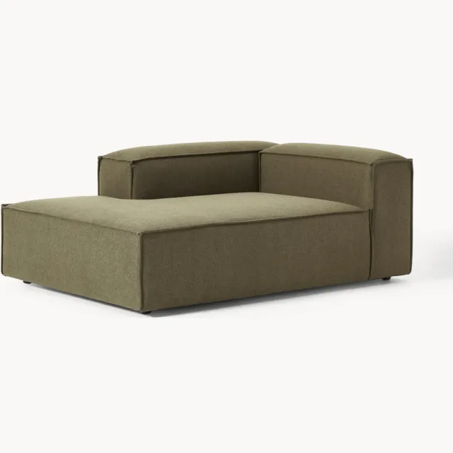 Westwing Collection Hoek chaise longue module Lennon Groen