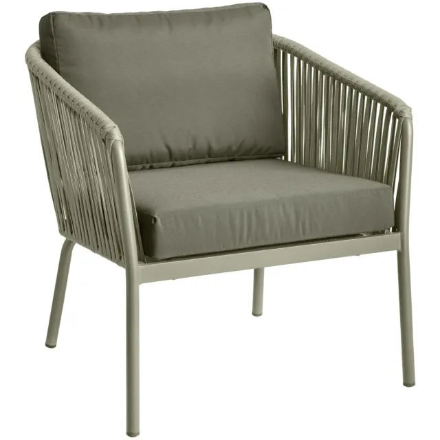 Vega Loungestoel buiten Esperia; 80x75x79 cm (BxDxH); olijf