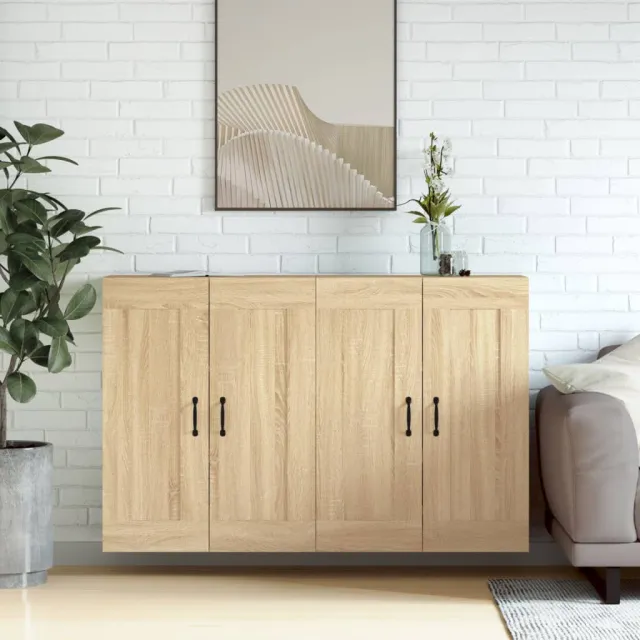 vidaXL Hangkasten 2 st bewerkt hout sonoma eikenkleurig, foto 2