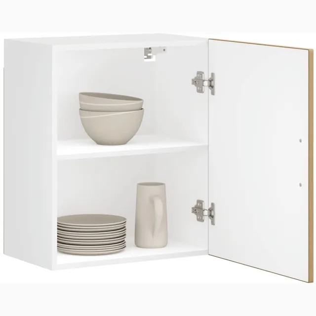 vidaXL Keukenbovenkasten 2 st Porto bewerkt hout artisanaal eikenkleur Bruin