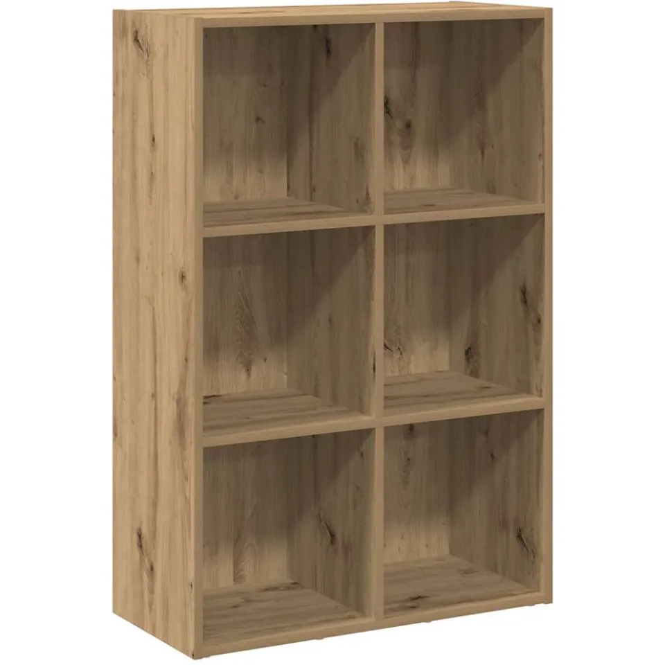 vidaXL Boekenkast/dressoir 66x30x98 cm bewerkt hout artisanaal eiken Bruin