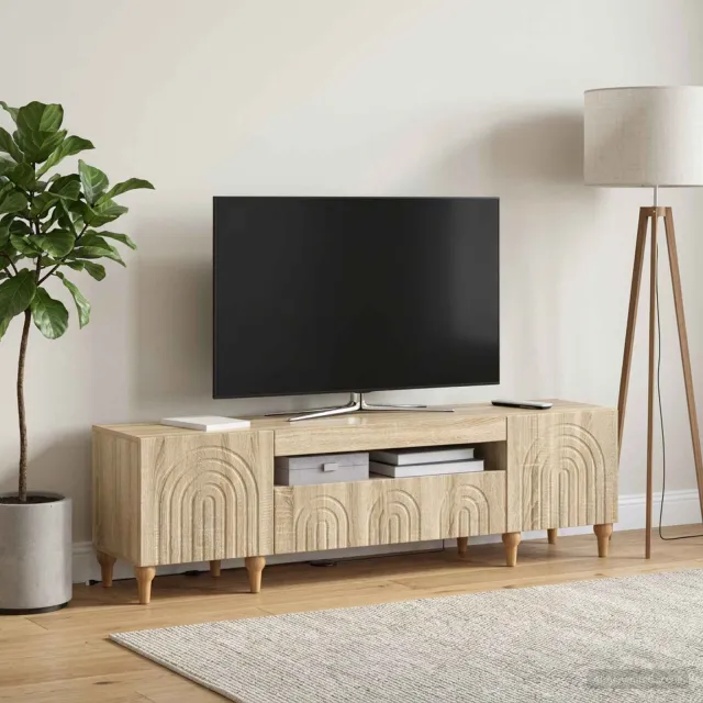 vidaXL LED tv-meubel ALKMAAR 153 x 35 x 43 cm Sonoma Eiken