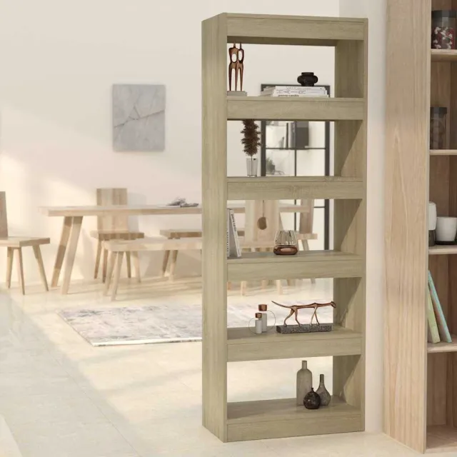 vidaXL Boekenkast/kamerscherm 60x30x166 cm bewerkt hout betongrijs grijs, foto 2