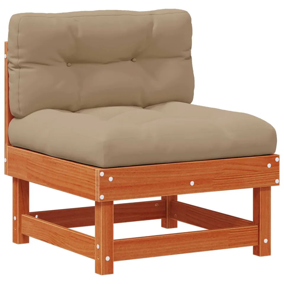vidaXL Tuin loungeset 6 st Wasbruin Massief grenenhout bruin, foto 4