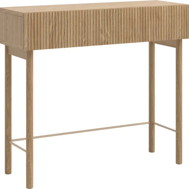 Selsey NOLIE - Console met lade en poten - 90 cm - Geolied Eiken