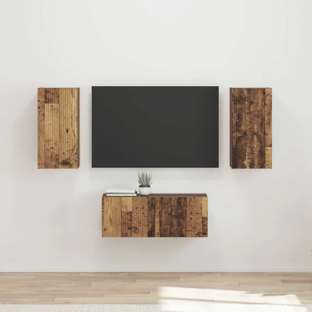 vidaXL Tv-meubelset 6 st Oudhout Bewerkt hout bruin, foto 2