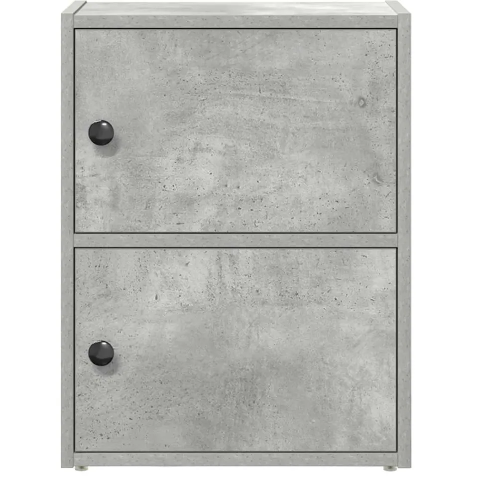 vidaXL Boekenkast 40x24x52 cm bewerkt hout betongrijs grijs, foto 4