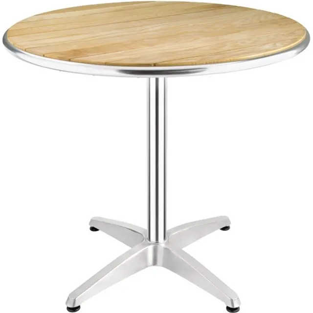 Bolero ronde tafel met essenhouten blad 80cm