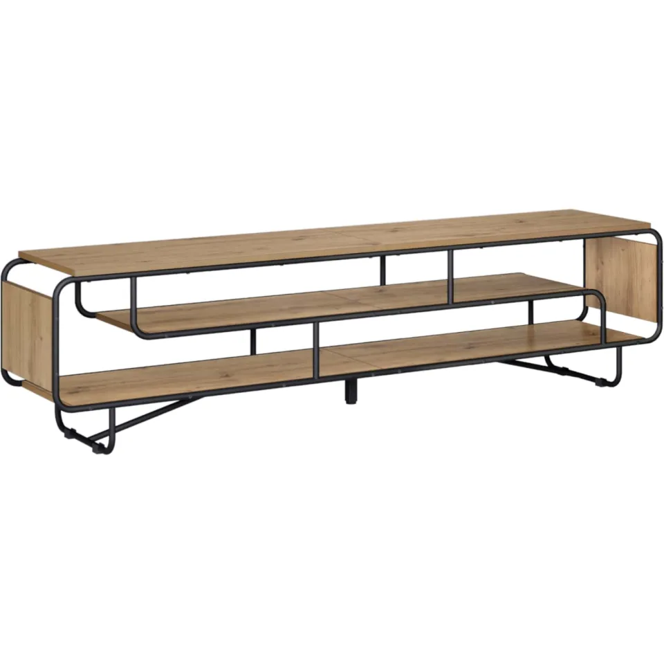 vidaXL TV-standaard 180 x 36 x 45 cm Artisanaal eiken Bewerkt hout, foto 3
