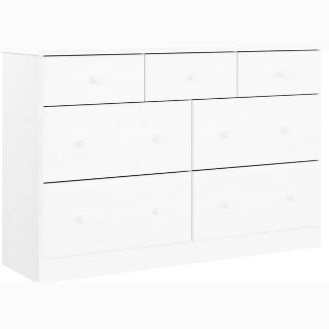 vidaXL Ladekast - ALTA - 112x35x73 - cm - massief - grenenhout - wit