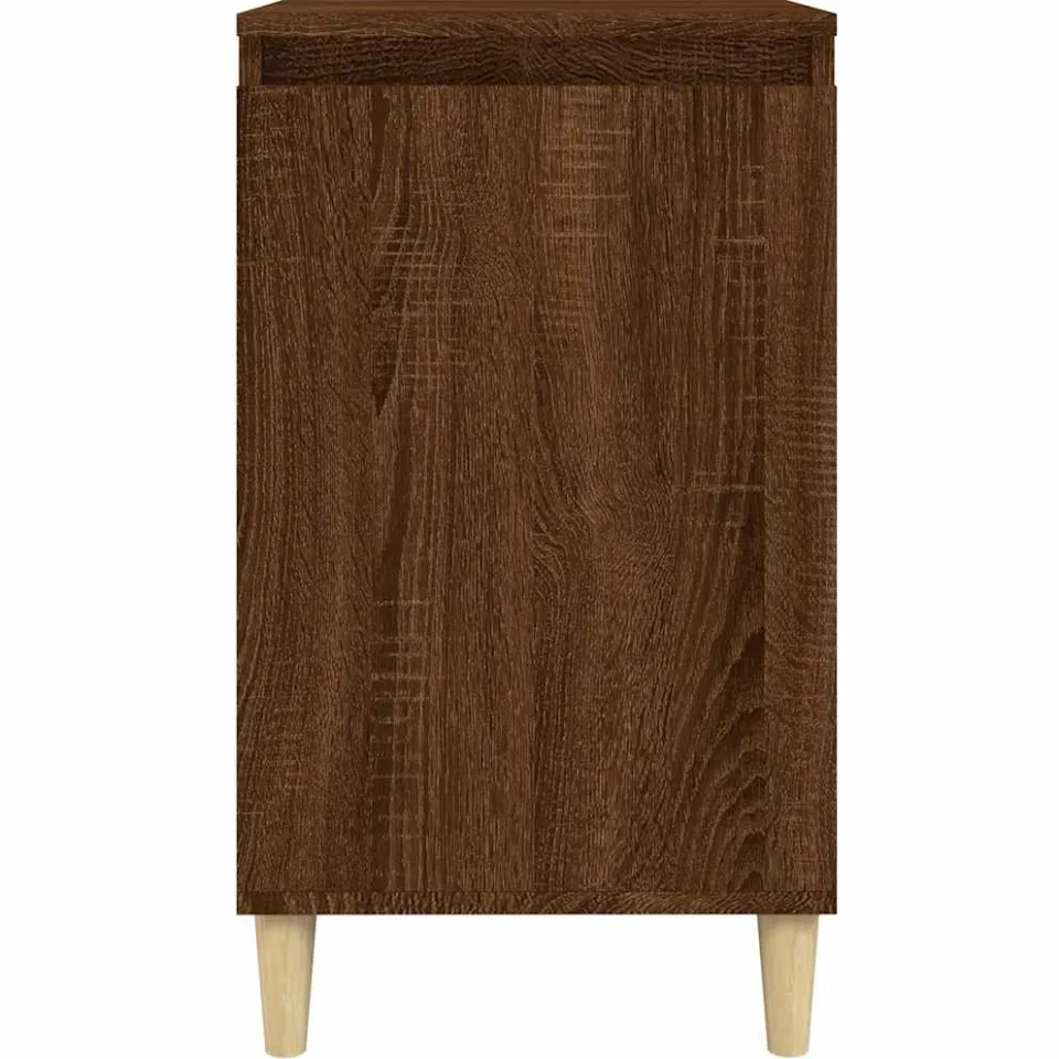 vidaXL Nachtkastje 40x35x70 cm bewerkt hout bruin eikenkleur, foto 4